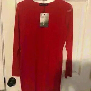 pretty little things red dress m
